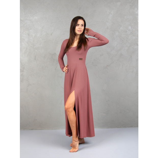  IceDress Drexiss šaty LORA LONG SPRING OLD PINK