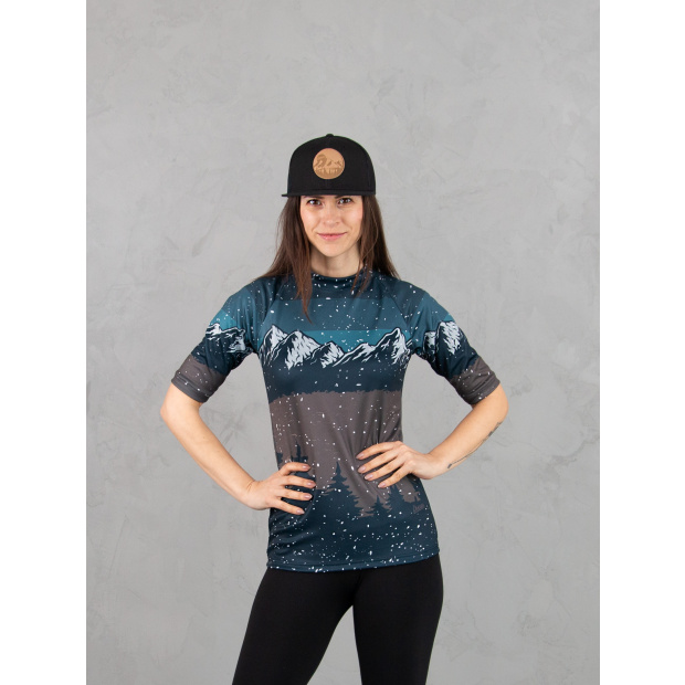  IceDress Drexiss ALL MOUNTAINS PETROL COOLMAX krátký rukáv