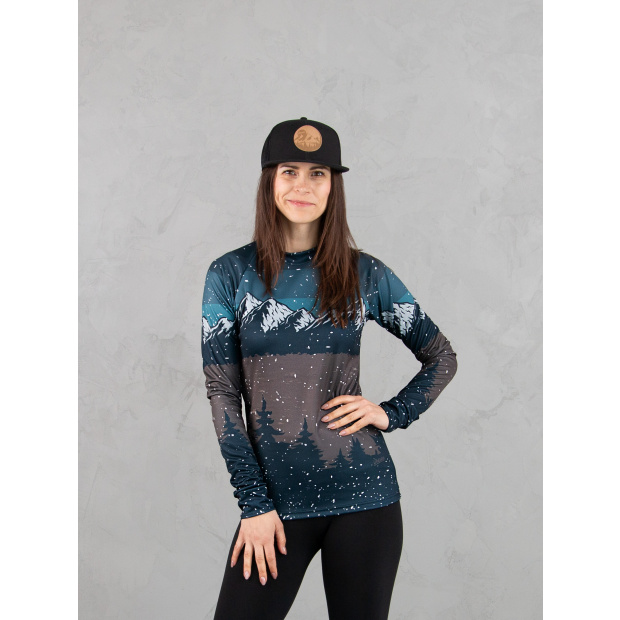  IceDress Drexiss ALL MOUNTAINS PETROL COOLMAX dlouhý rukáv
