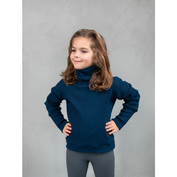  IceDress Drexiss dětský svetr LOTA DARK BLUE LINE