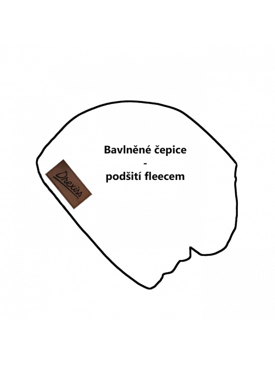 IceDress  Drexiss bavlněné čepice - podšití fleecem