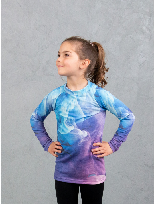 IceDress Drexiss ALL MIST VIOLET MERINO ACTIVE dlouhý rukáv