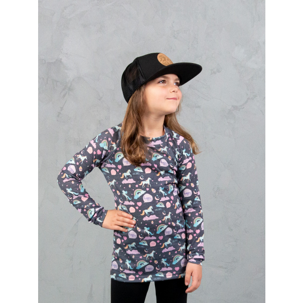  IceDress Drexiss ALL MOON UNICORNS MERINO ACTIVE dlouhý rukáv