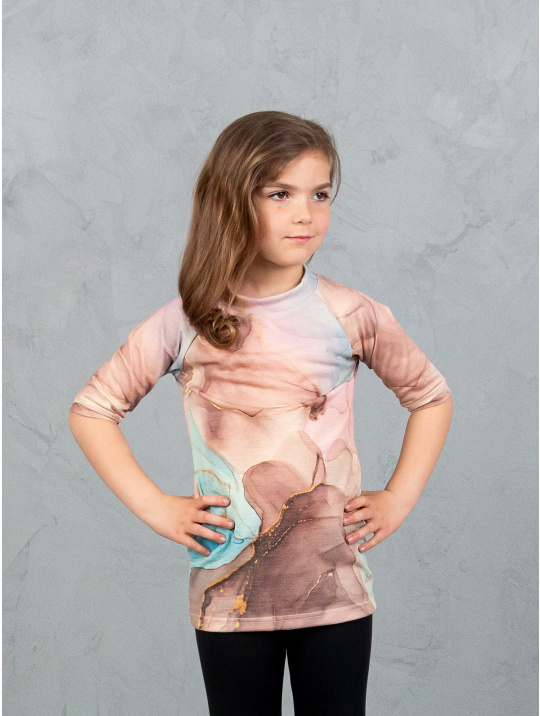 IceDress Drexiss ALL MARBLE MERINO ACTIVE krátký rukáv