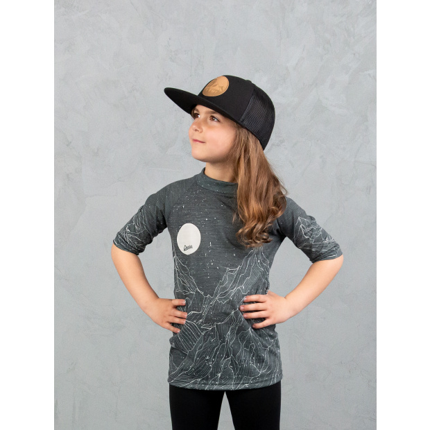  IceDress Drexiss ALL DIAMOND BEACH GREY MERINO ACTIVE krátký rukáv