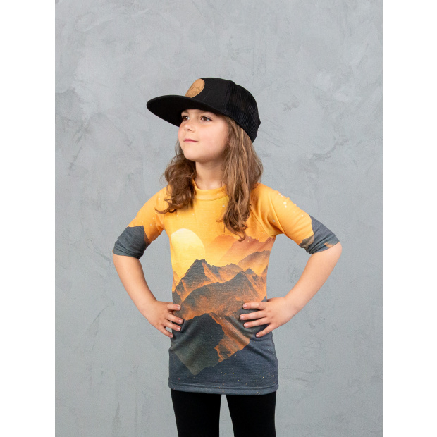  IceDress Drexiss ALL SUNSET YELLOW MERINO ACTIVE krátký rukáv