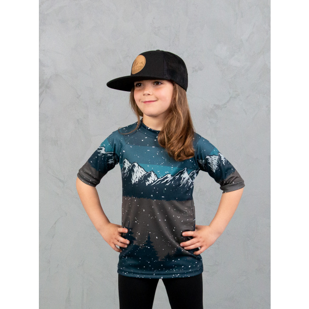  IceDress Drexiss ALL MOUNTAINS PETROL COOLMAX krátký rukáv