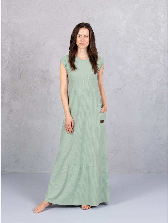 IceDress Drexiss šaty SOFIE SILK MAXI OLD MINT