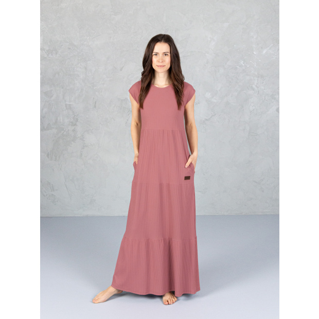  IceDress Drexiss šaty SOFIE SILK MAXI OLD PINK
