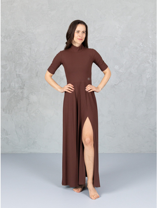 IceDress Drexiss šaty AURI LONG COFFEE