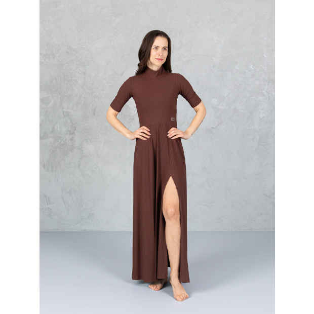  IceDress Drexiss šaty AURI LONG COFFEE