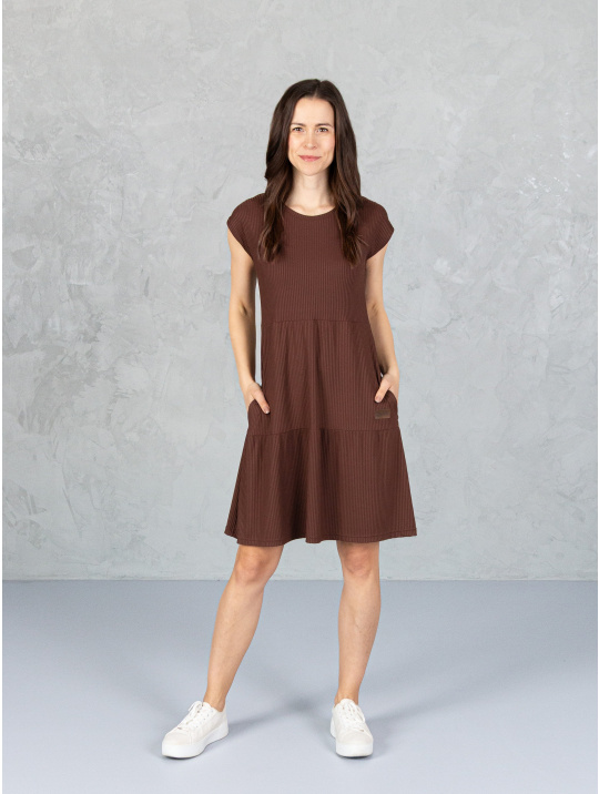 IceDress Drexiss šaty SOFIE SILK COFFEE