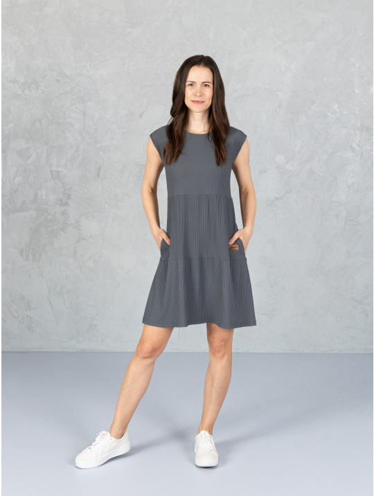 IceDress Drexiss šaty SOFIE SILK ANTRACIT