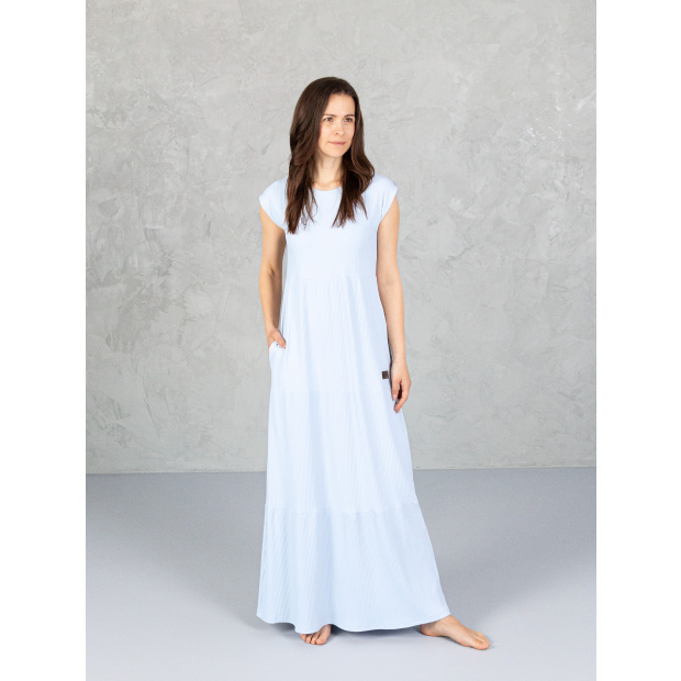  IceDress Drexiss šaty SOFIE SILK MAXI LIGHT BLUE