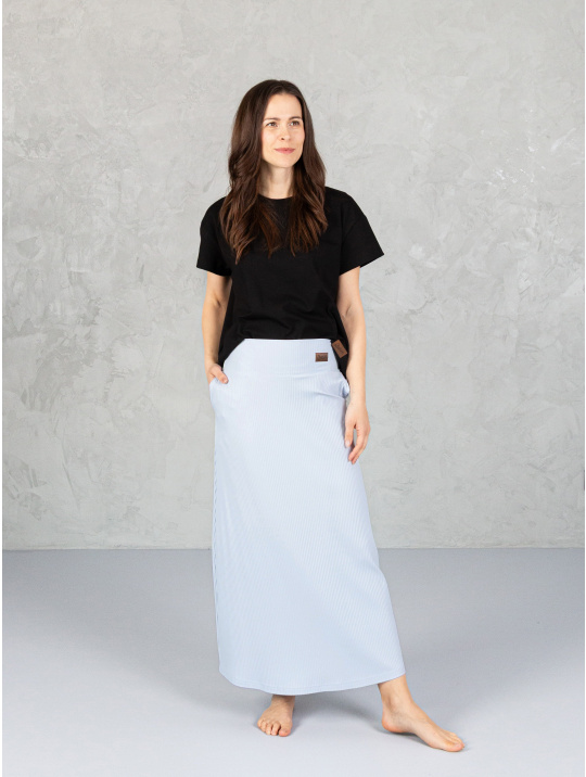 IceDress Drexiss sukně CALLA MAXI LIGHT BLUE