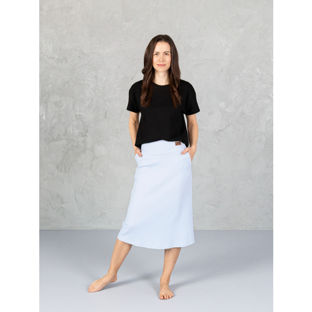  IceDress Drexiss sukně CALLA MIDI LIGHT BLUE