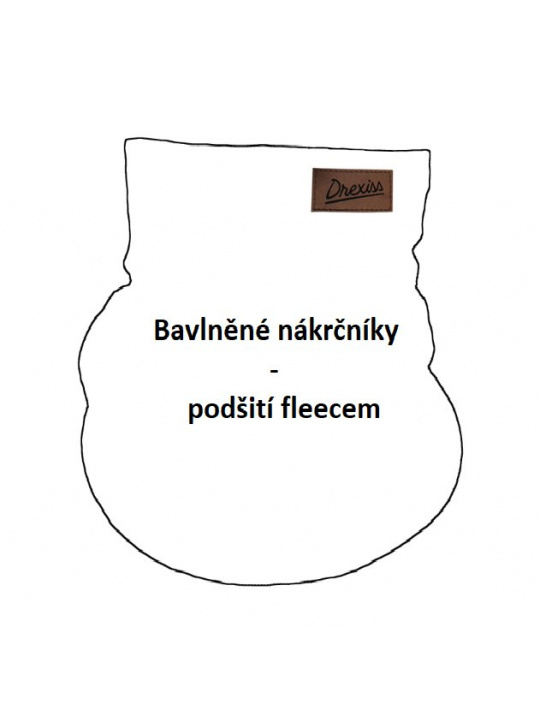 IceDress  Drexiss bavlněný nákrčník - podšití fleecem