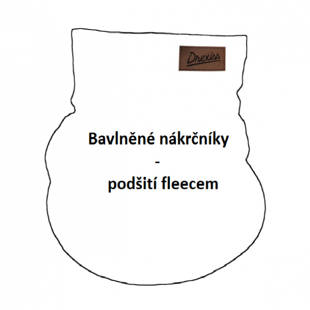  IceDress Drexiss bavlněný nákrčník - podšití fleecem