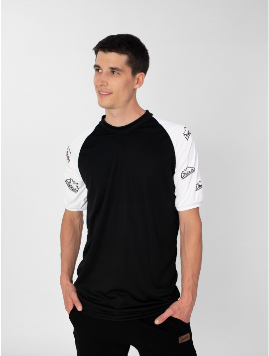IceDress Drexiss funkční CoolMax  TRIKO krátký rukáv BLACKWHITE pánské