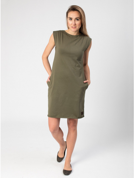 IceDress Drexiss dámské letní šaty ANETT DARK KHAKI