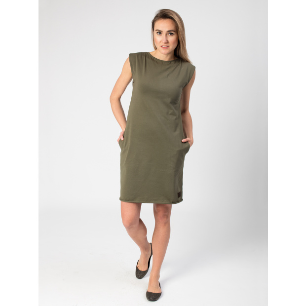  IceDress Drexiss dámské letní šaty ANETT DARK KHAKI