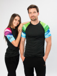  IceDress Drexiss dámské funkční CoolMax tričko SHAPES - PINK krátký rukáv