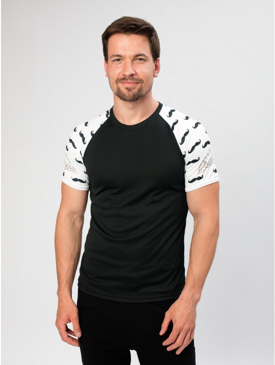 IceDress Drexiss pánské funkční triko CoolMax MOVEMBER krátký rukáv